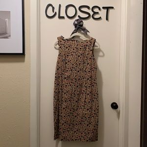 Sleeveless cotton tiny floral dress